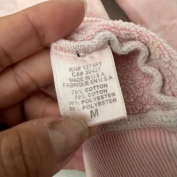 Wildfox Pink Skeleton Ribcage Motif Oversized Pullover Sweatshirt Size Medium - Picture 6 of 6